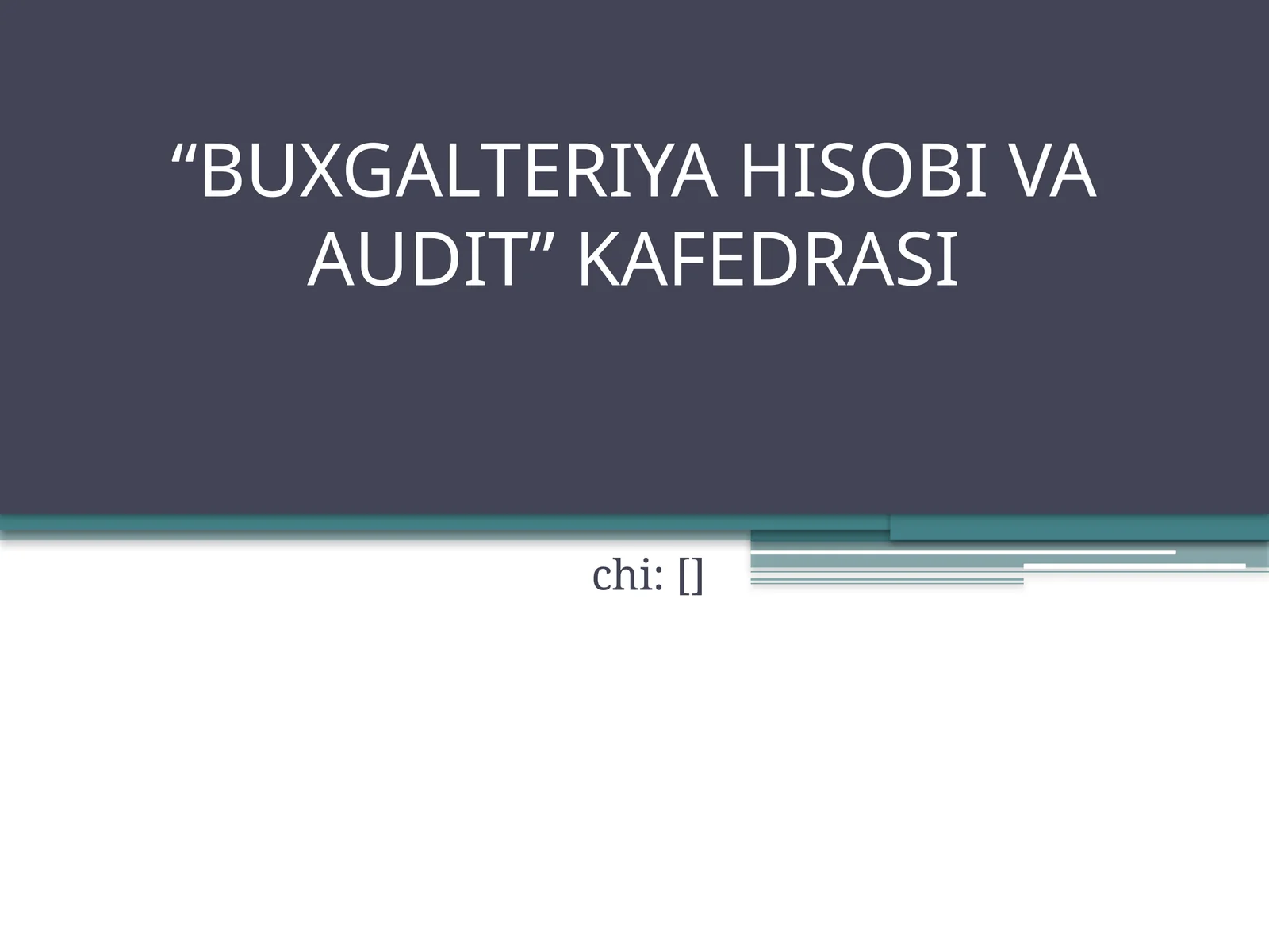 Iqtisodiy tahlil fanining nazariy asoslari