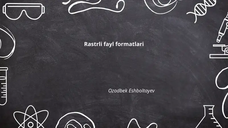 Rastrli fayl formatlari