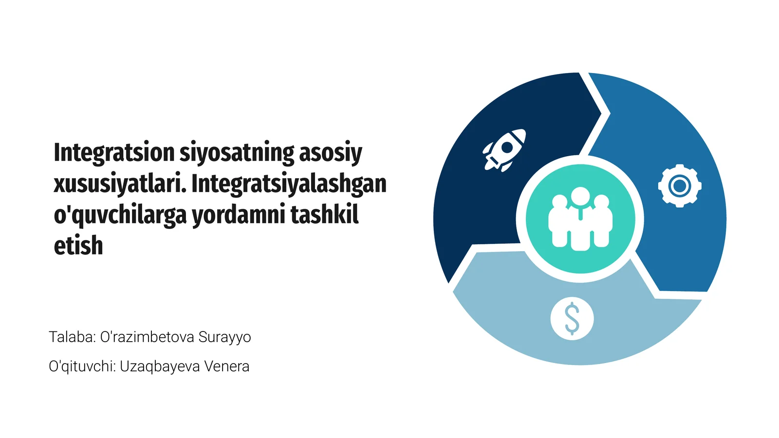 Integratsion siyosatning asosiy xususiyatlari