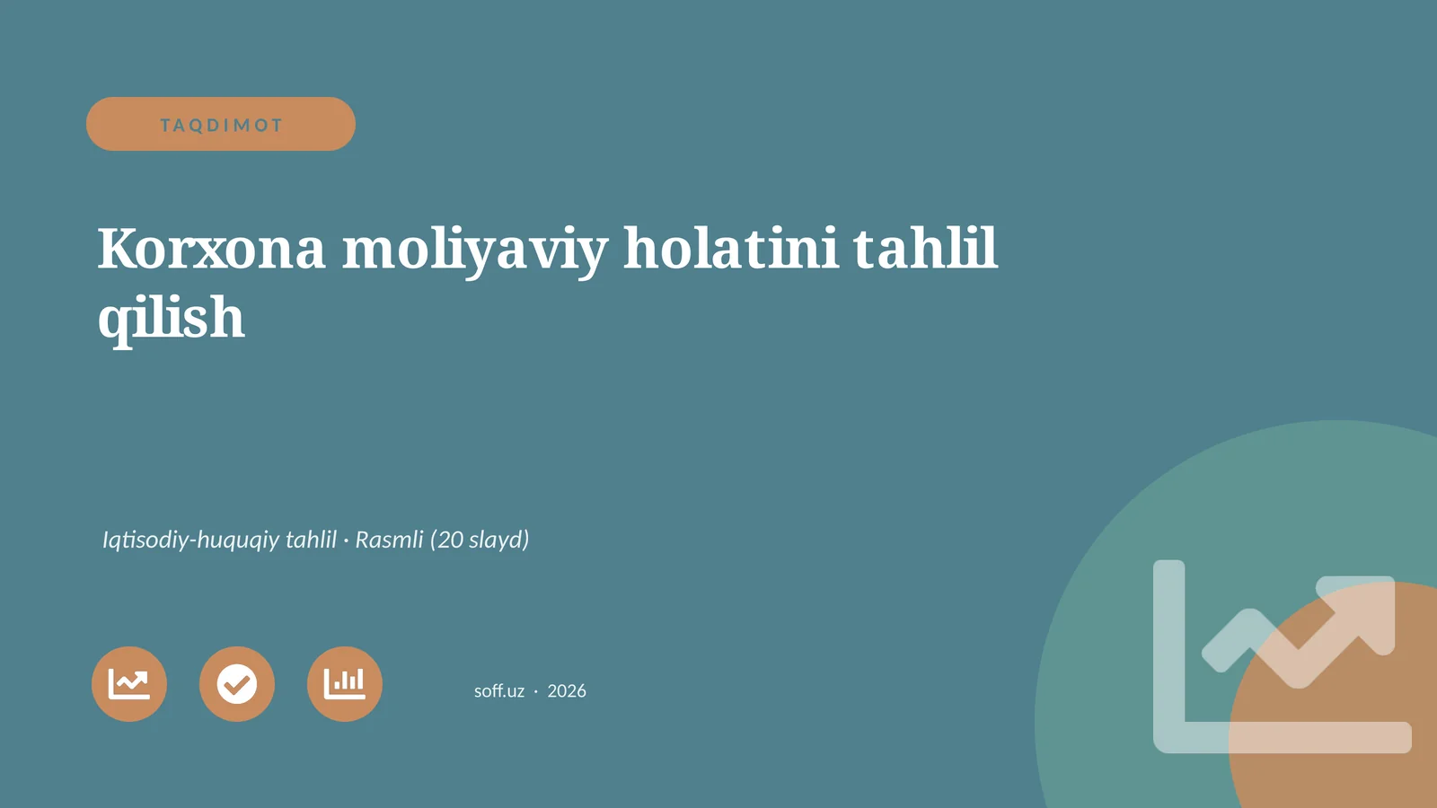 Korxona moliyaviy holatini tahlil qilish