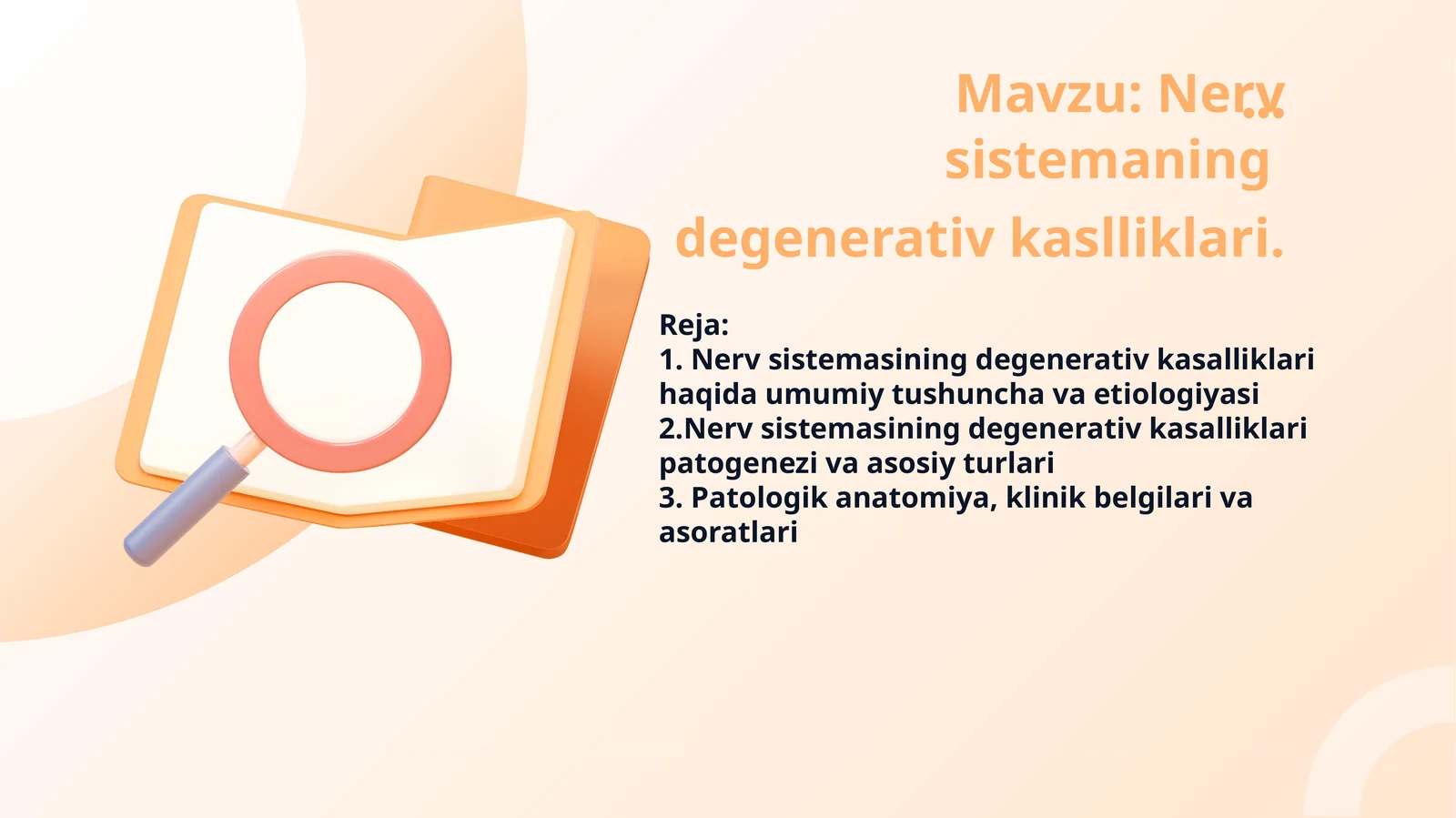 Nerv sistemasining degenerativ kasalliklari