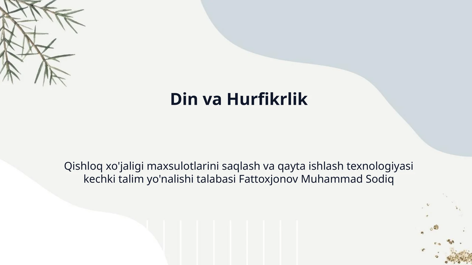 Din va Hurfikrlik