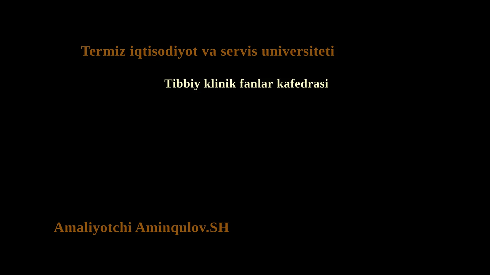 Tibbiyklinikfanlarkafedrasi