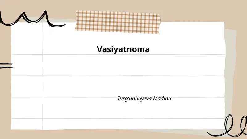 Vasiyatnoma