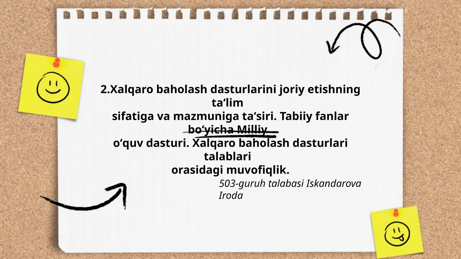 Xalqaro baholash dasturlarini joriy etishning taʻlim sifatiga va mazmuniga taʻsiri