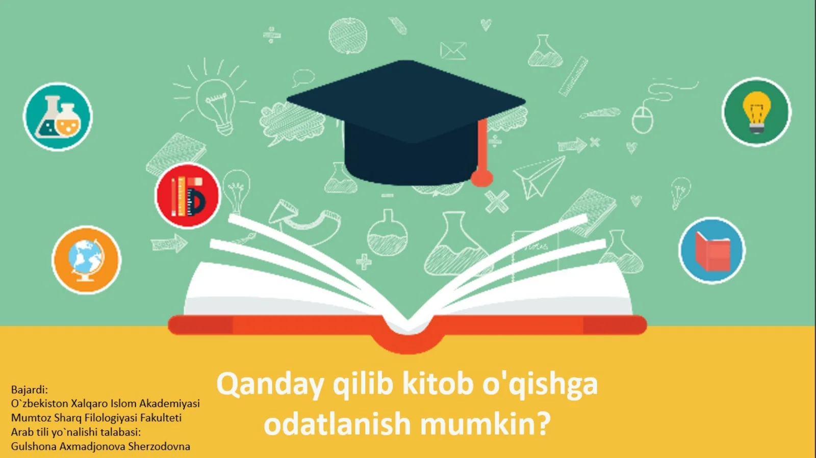 PPT Qanday qilib kitob o'qishga odatlanish mumkin?