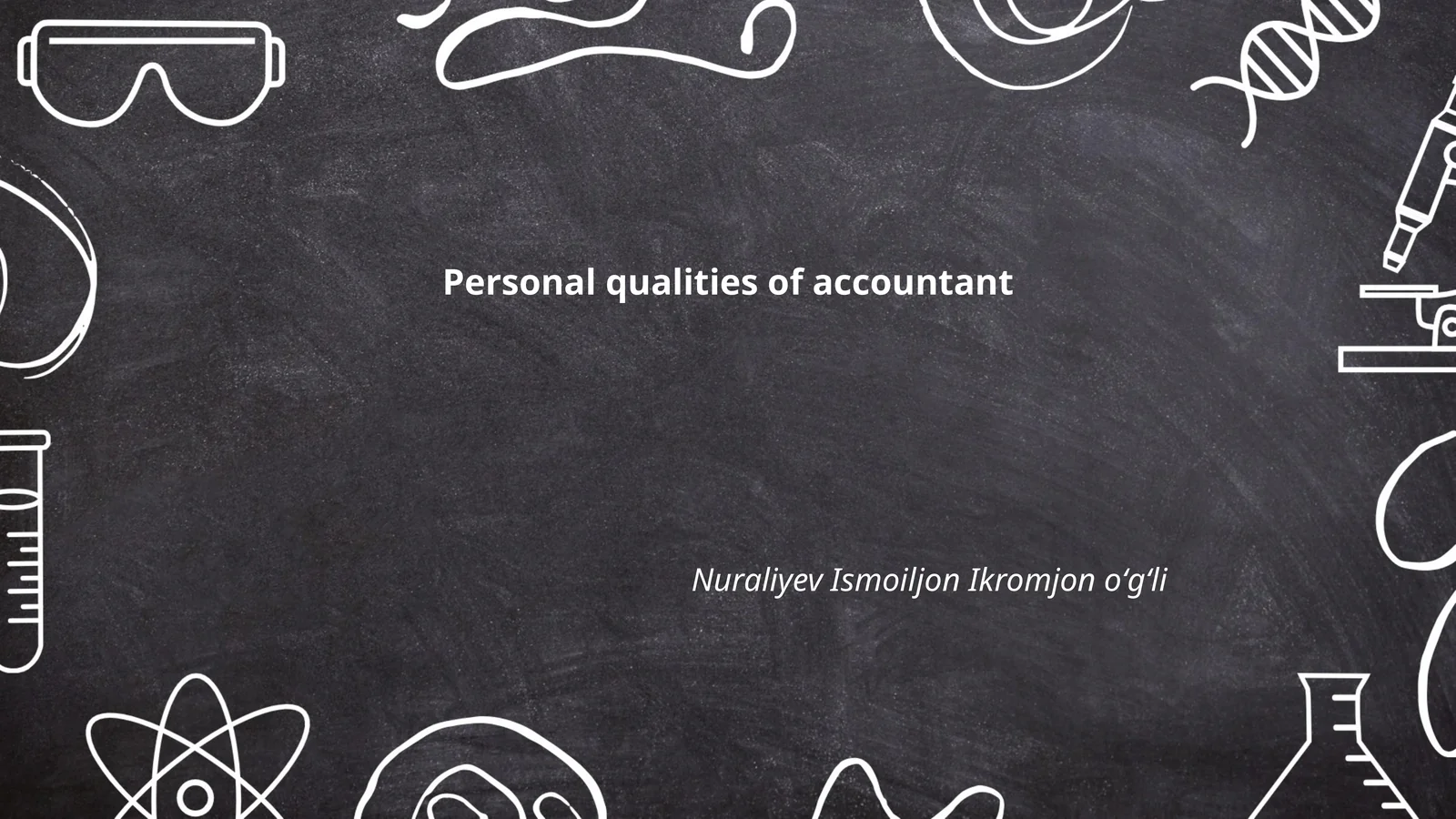 Personal qualities of accountant