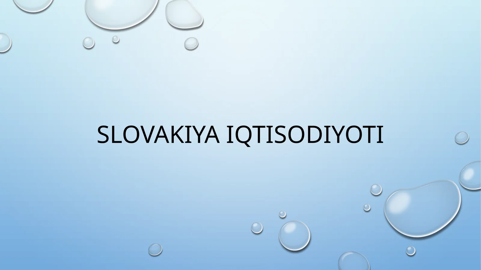 Slovakiya iqtisodiyoti