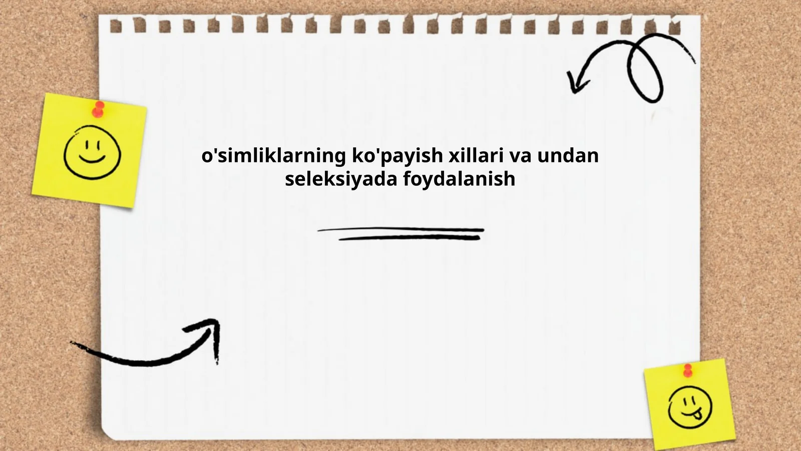 o'simliklarning ko'payish xillari va undan seleksiyada foydalanish