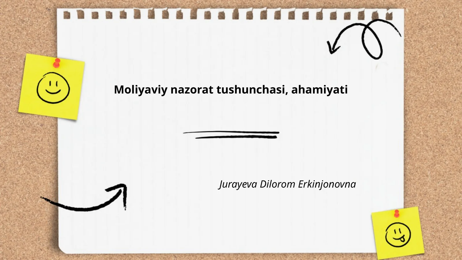 Moliyaviy nazorat tushunchasi, ahamiyati