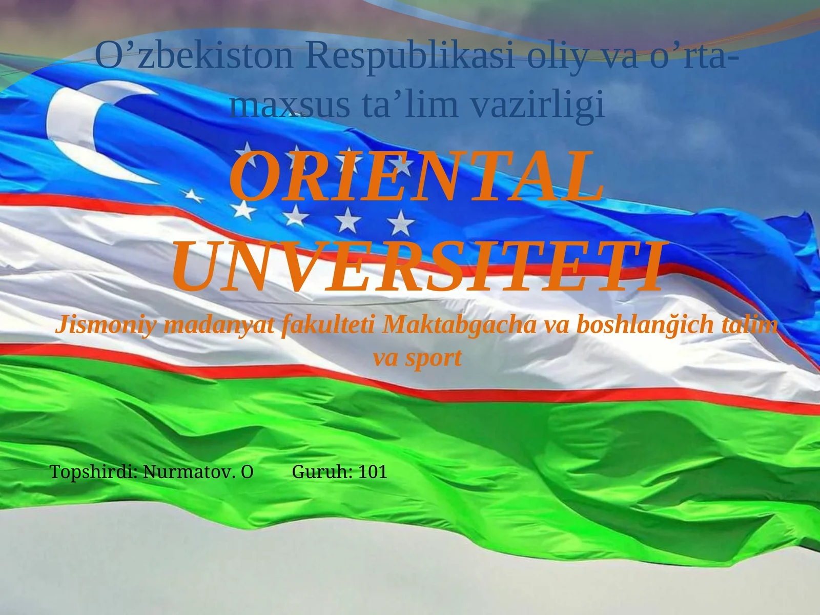 Boshlang’ich ta’limda (1va 4- siniflar) gimnastika mashg’ulotining konspektini tuzish