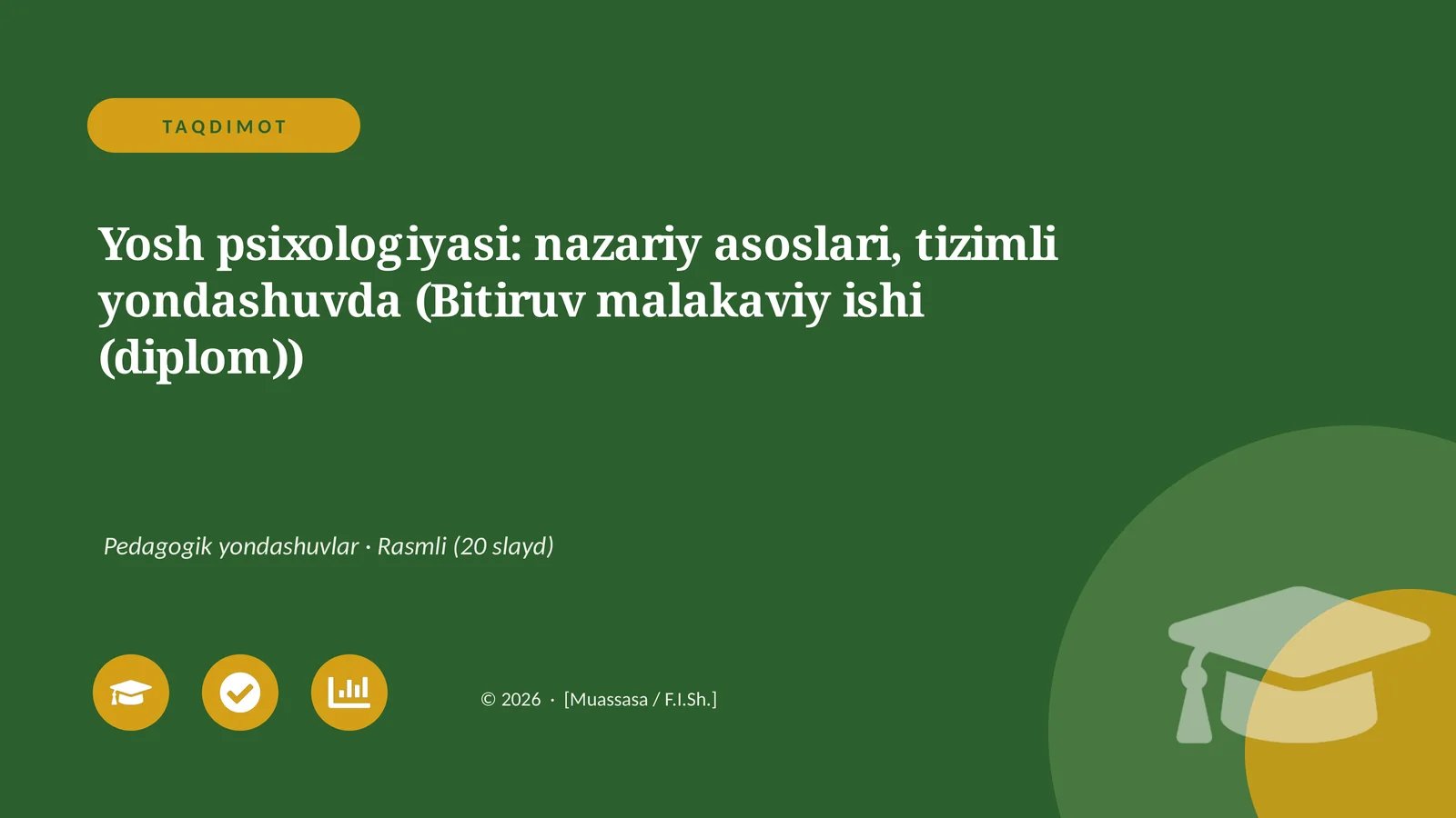 Yosh psixologiyasi: nazariy asoslari, tizimli yondashuvda (Bitiruv malakaviy ishi (diplom))