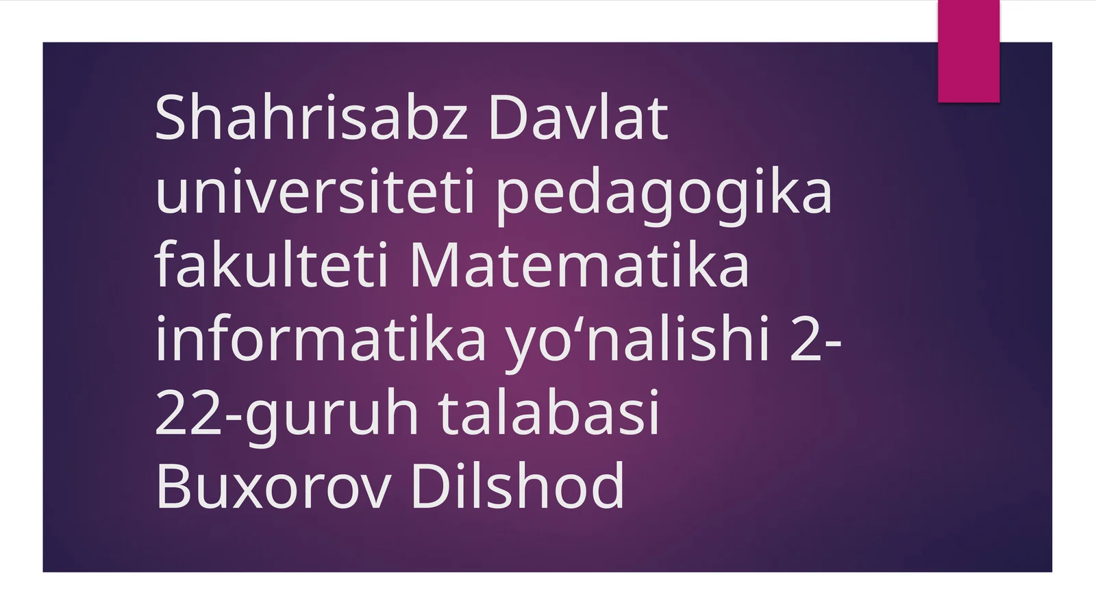 Bilim inson maʼnaviy kamoloti omili