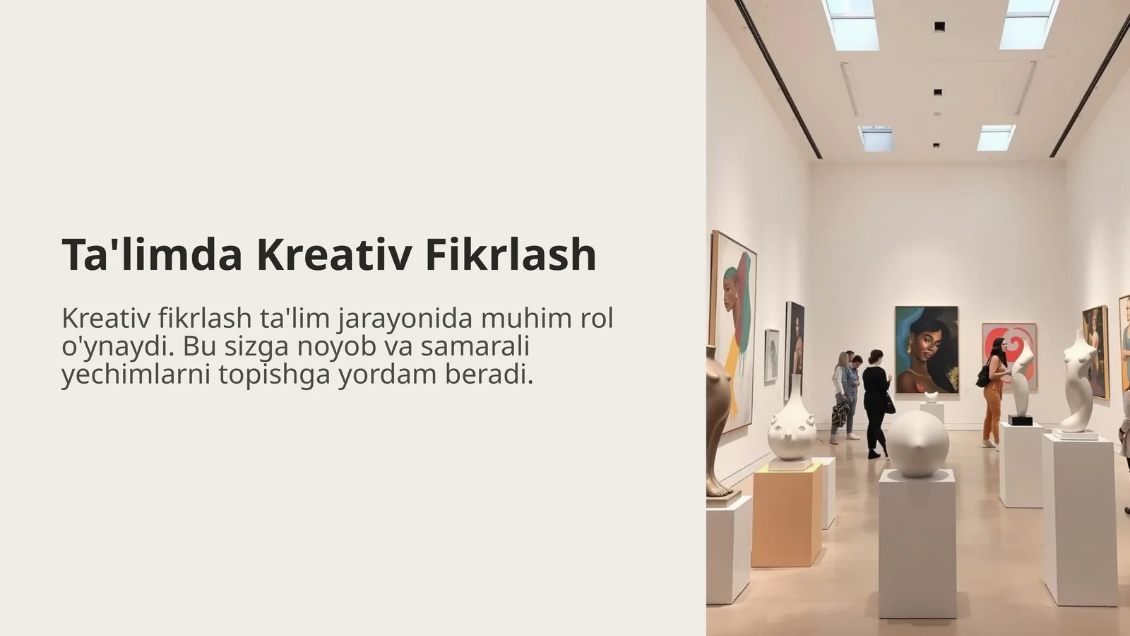 Ta'limda Kreativ Fikrlash