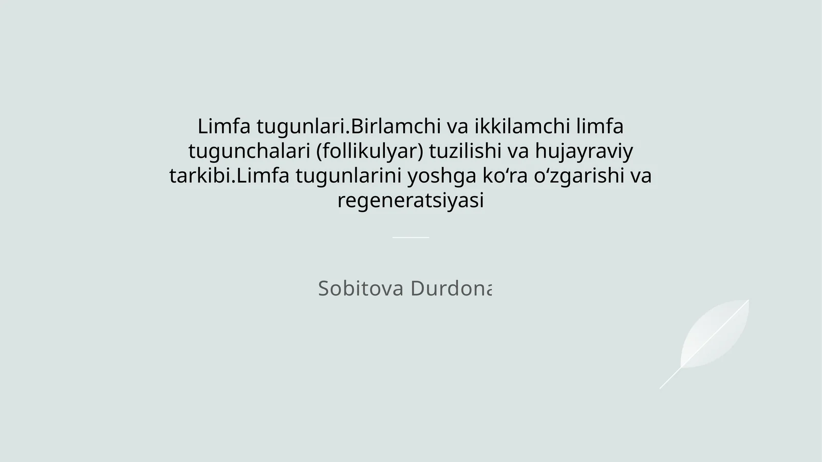 Limfa tugunlari