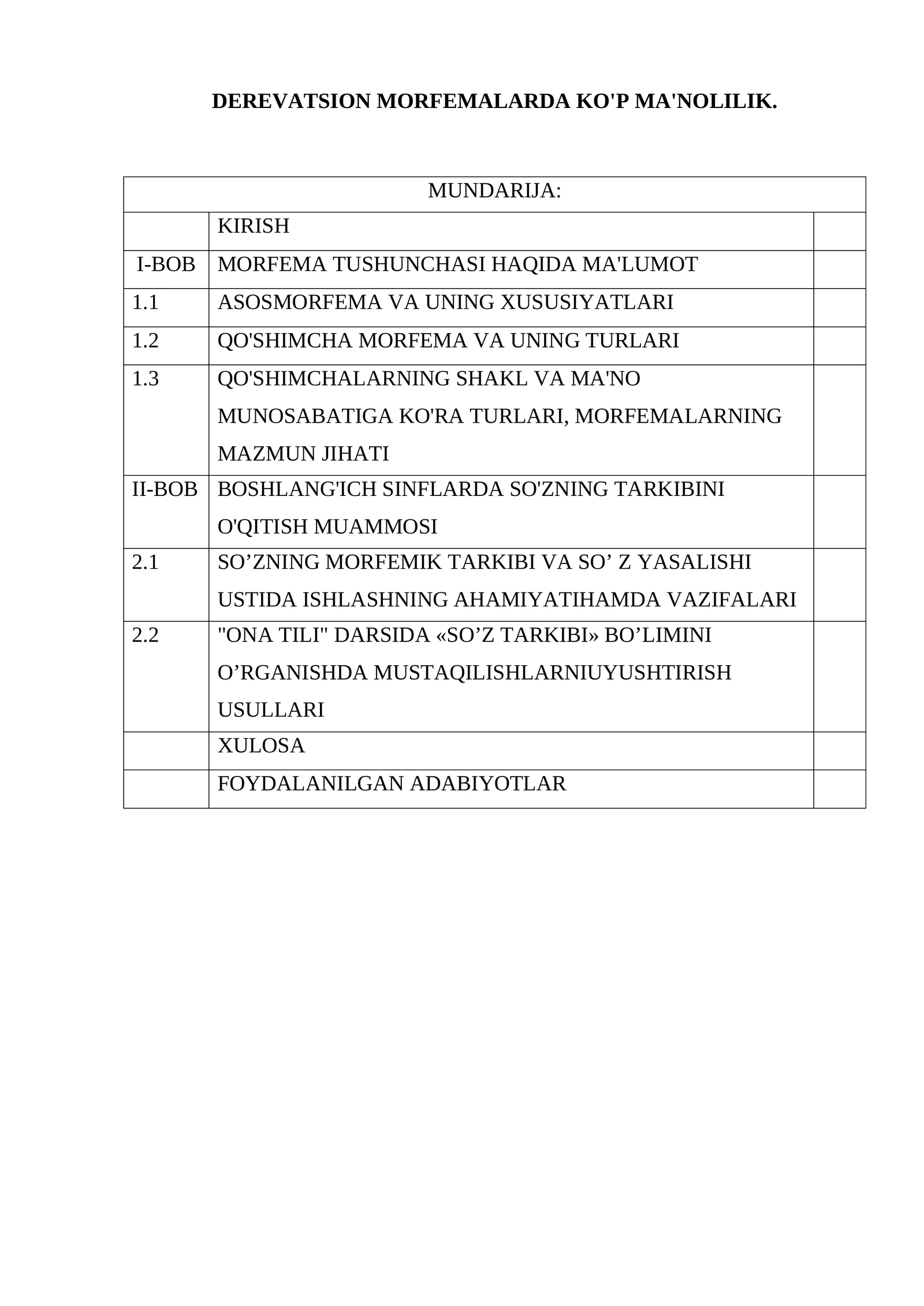 DERIVATION MORPHEMES IN MULTIPLE MEANINGS