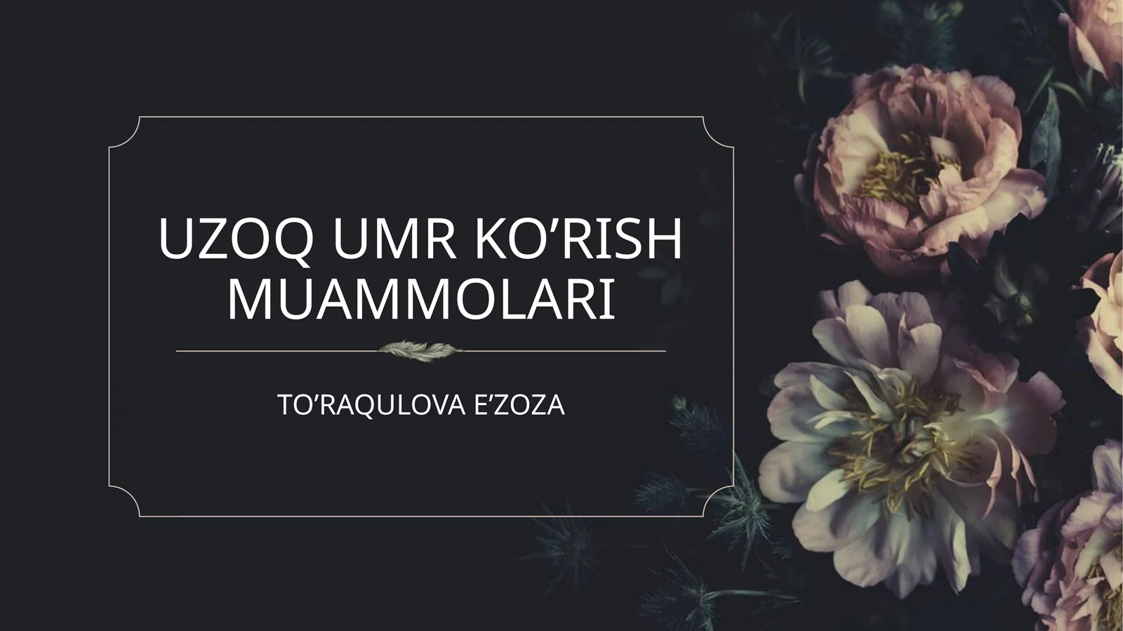 Uzoq umr ko’rish muammolari