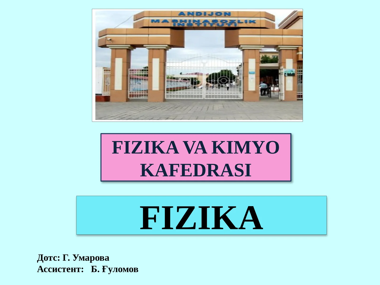 Табиатдаги кучлари ва уларнинг хусусиятлари
