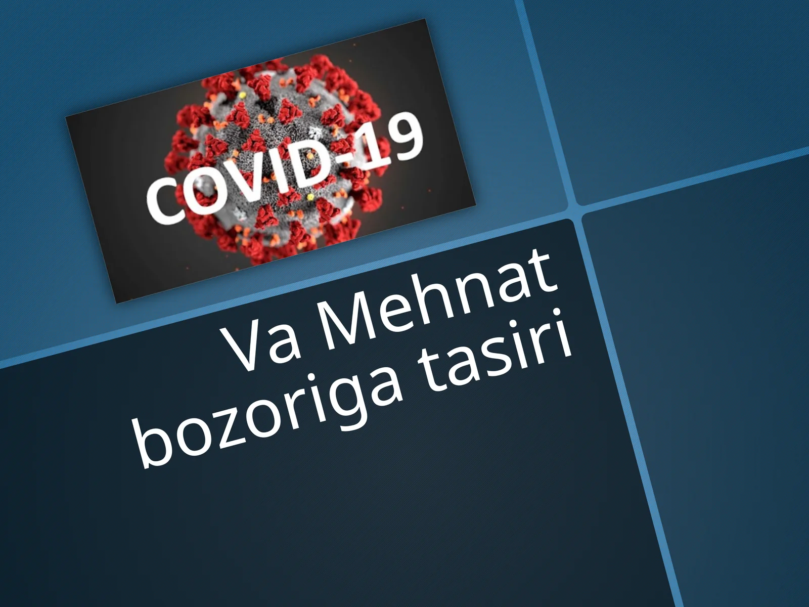 Qoraoqqushhodisasi»:pandemiyaningjahonmoliyabozorigata'sirihaqida