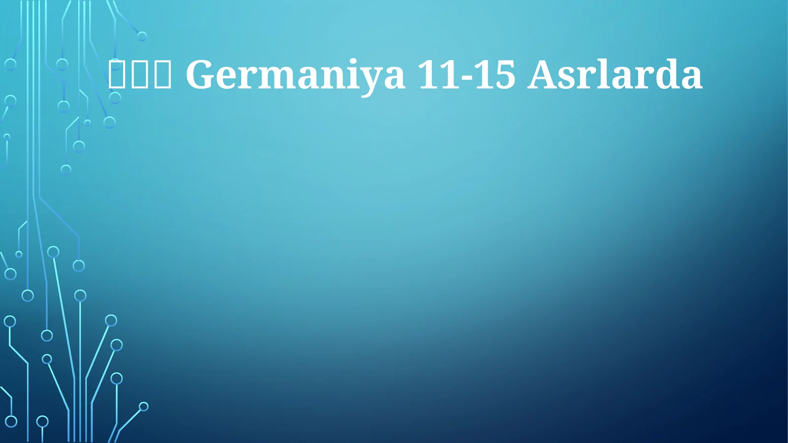 Germaniya 11-15 Asrlarda