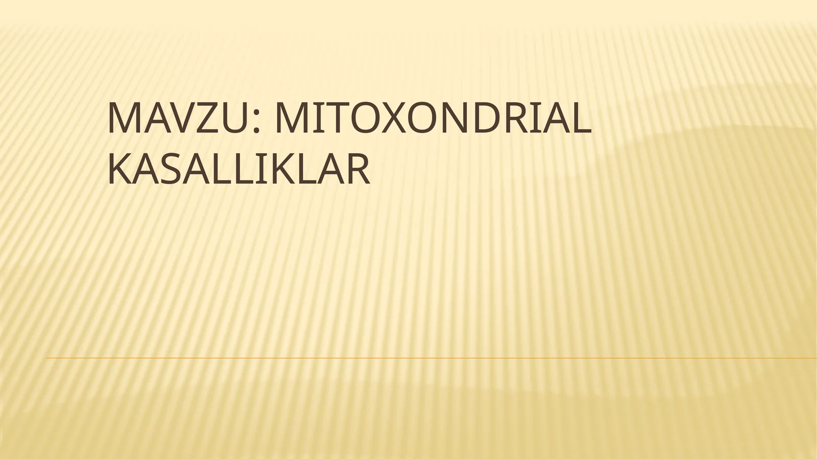 Mitoxondrial kasalliklar