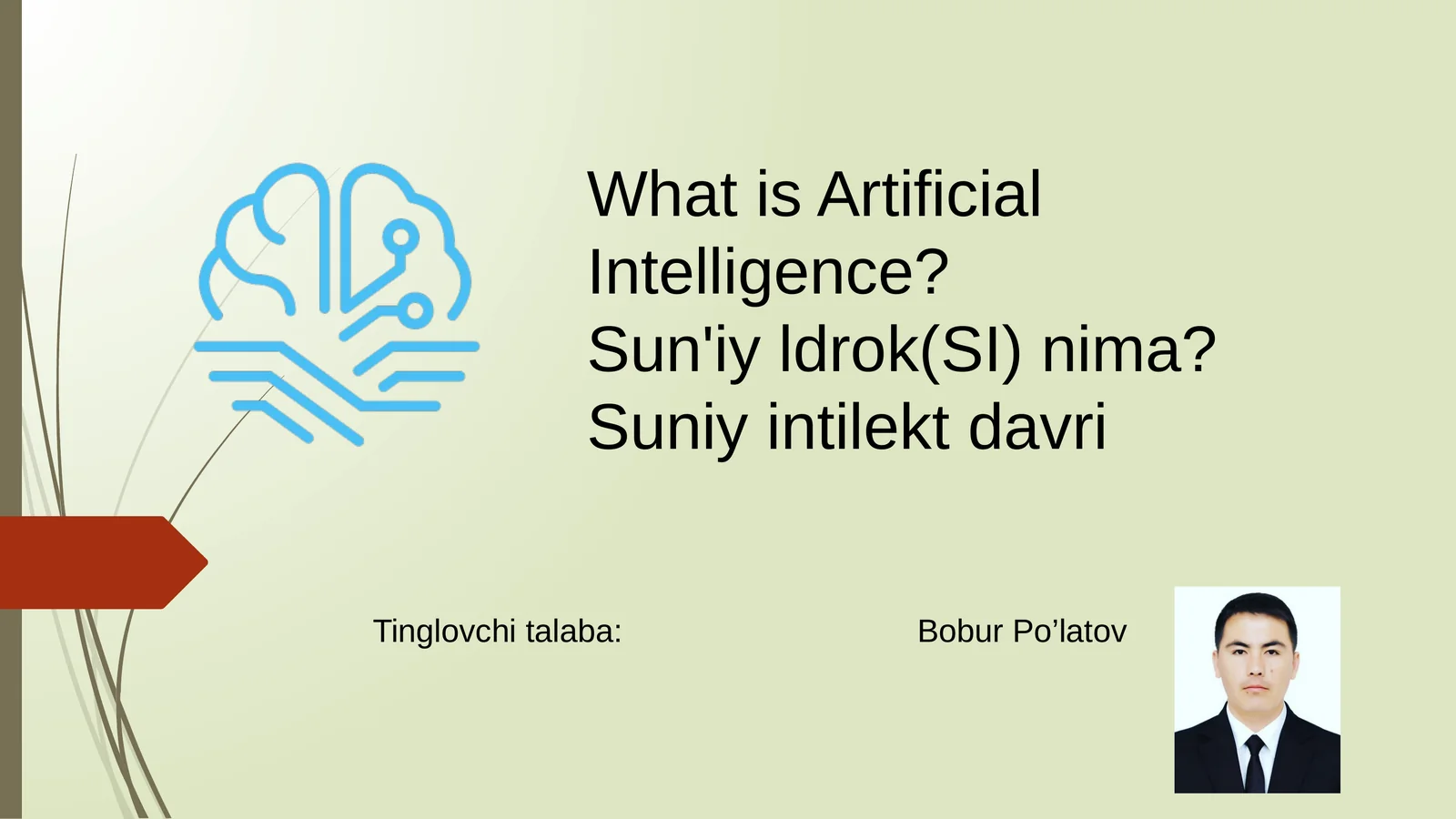 Suniy Idrok nima suniy intelikt davri