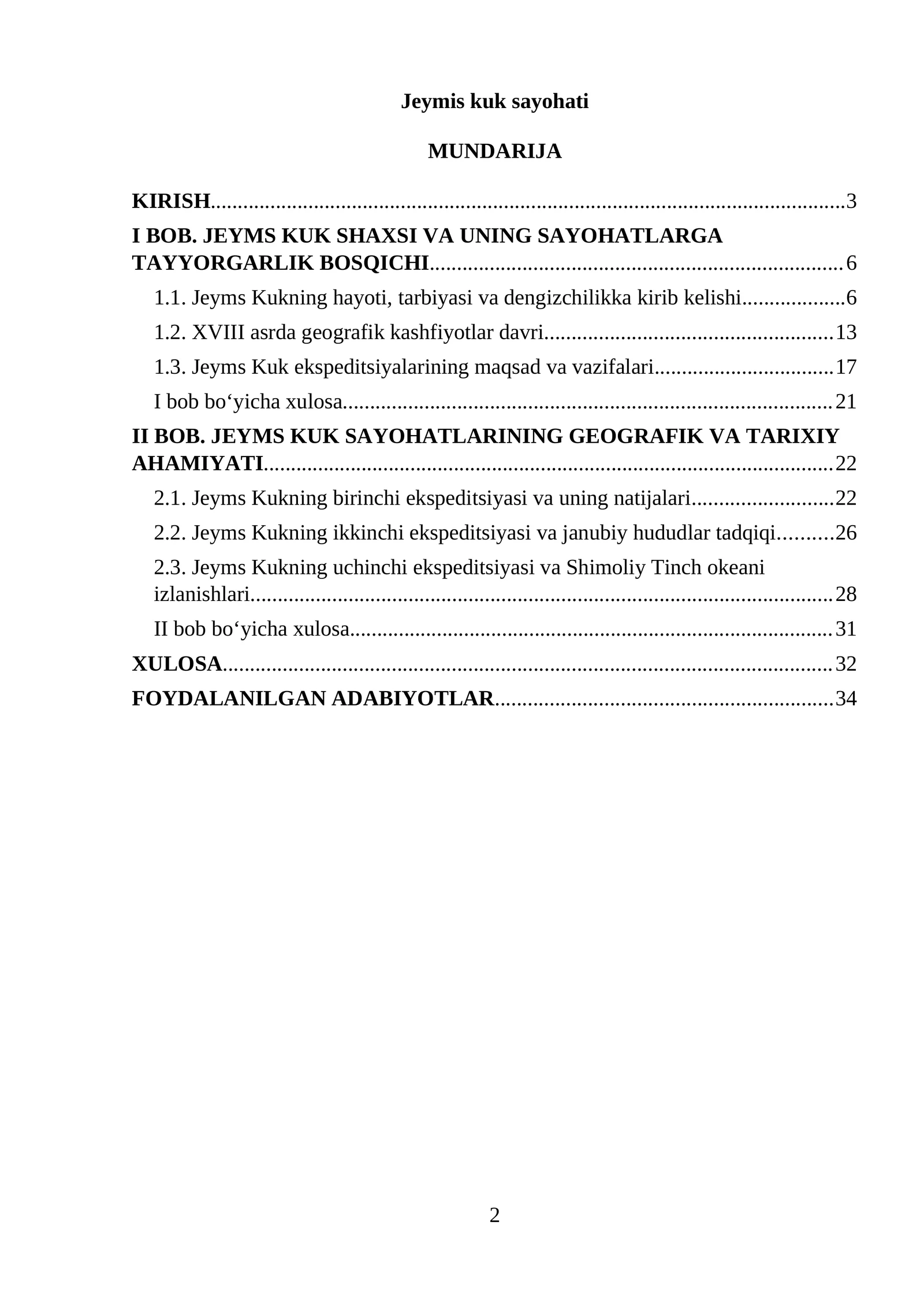 Jeymis kuk sayohati