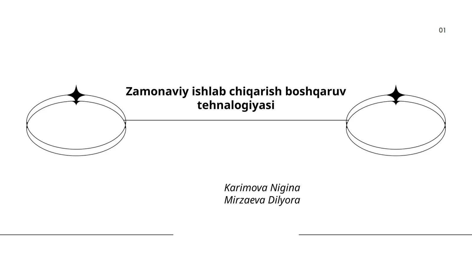 Zamonaviy ishlab chiqarish boshqaruv tehnalogiyasi