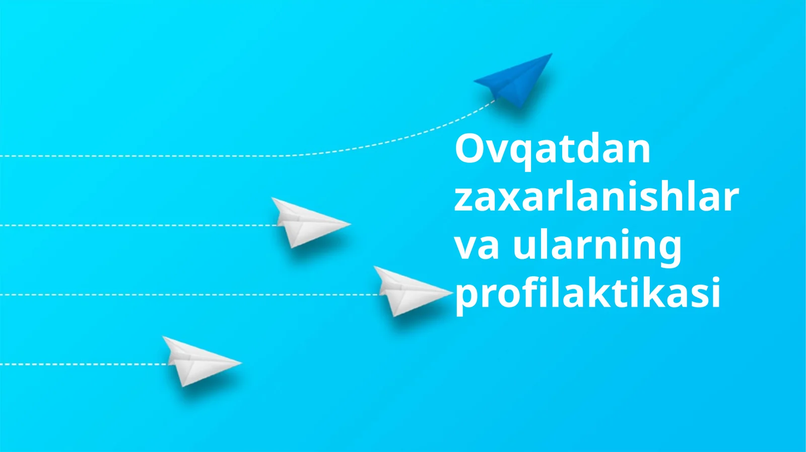 Ovqatdan zaxarlanishlar va ularning profilaktikasi