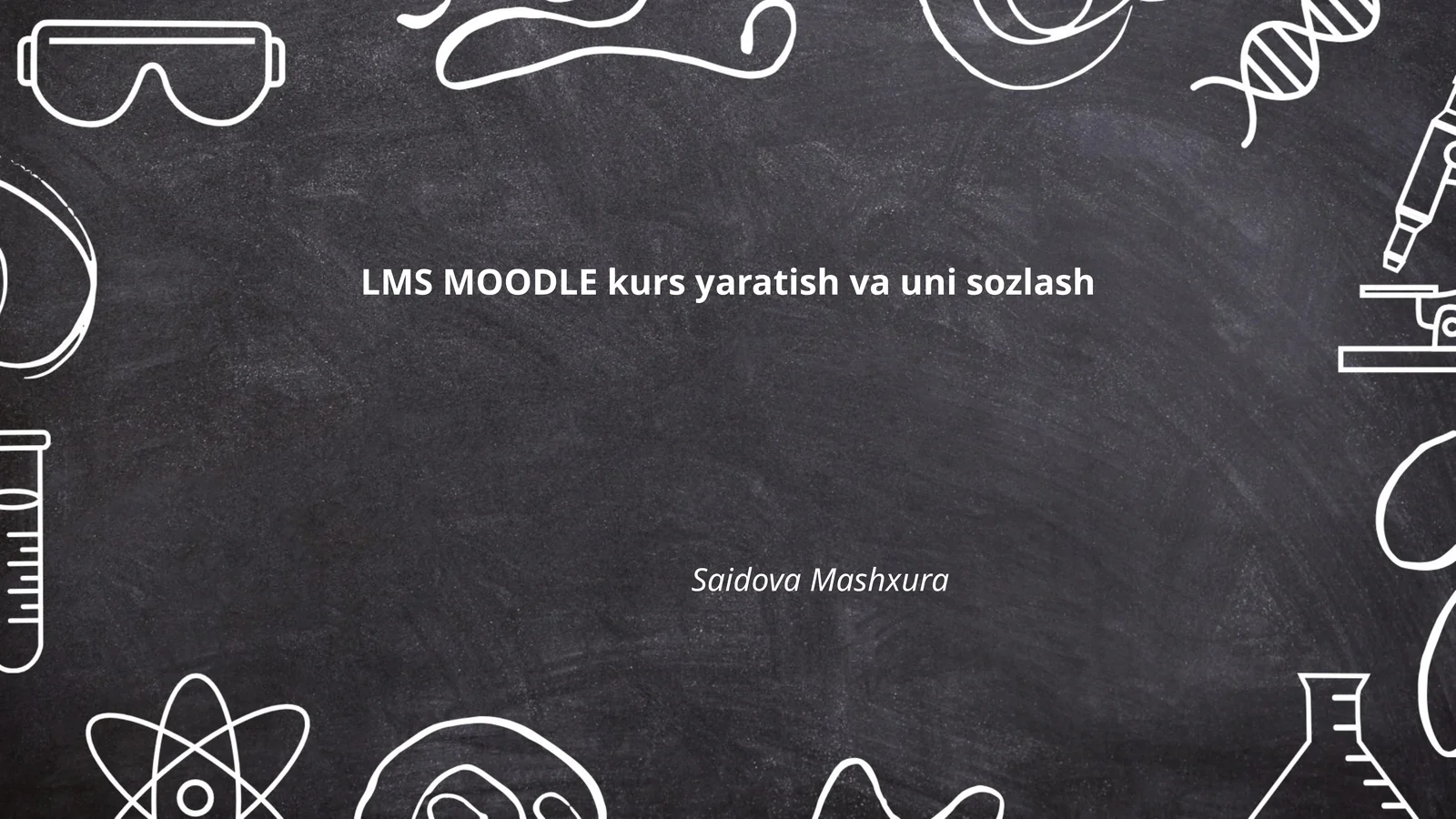 Moodle LMS platformasiga kirish