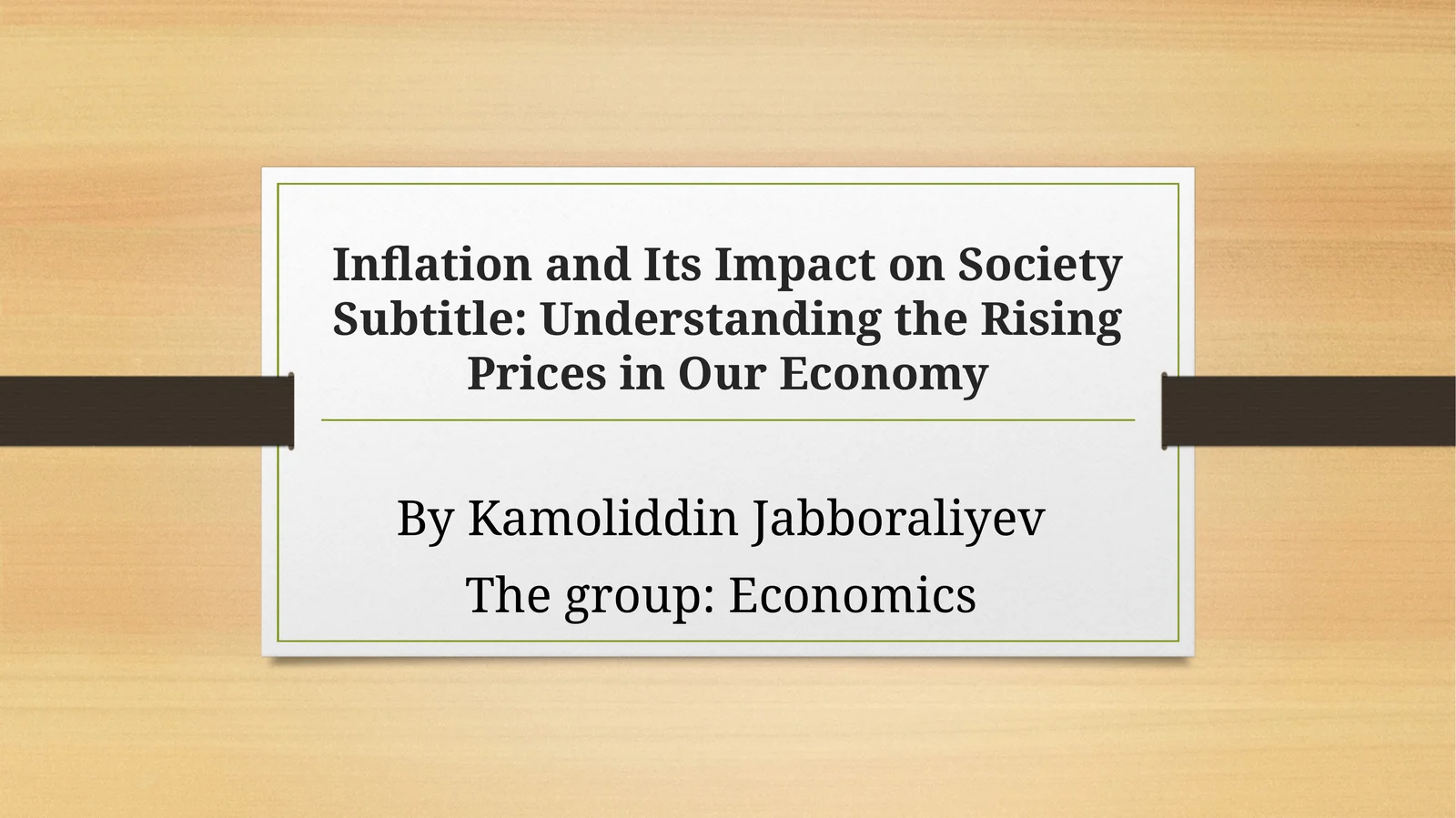Inflation and Its Impact on Society