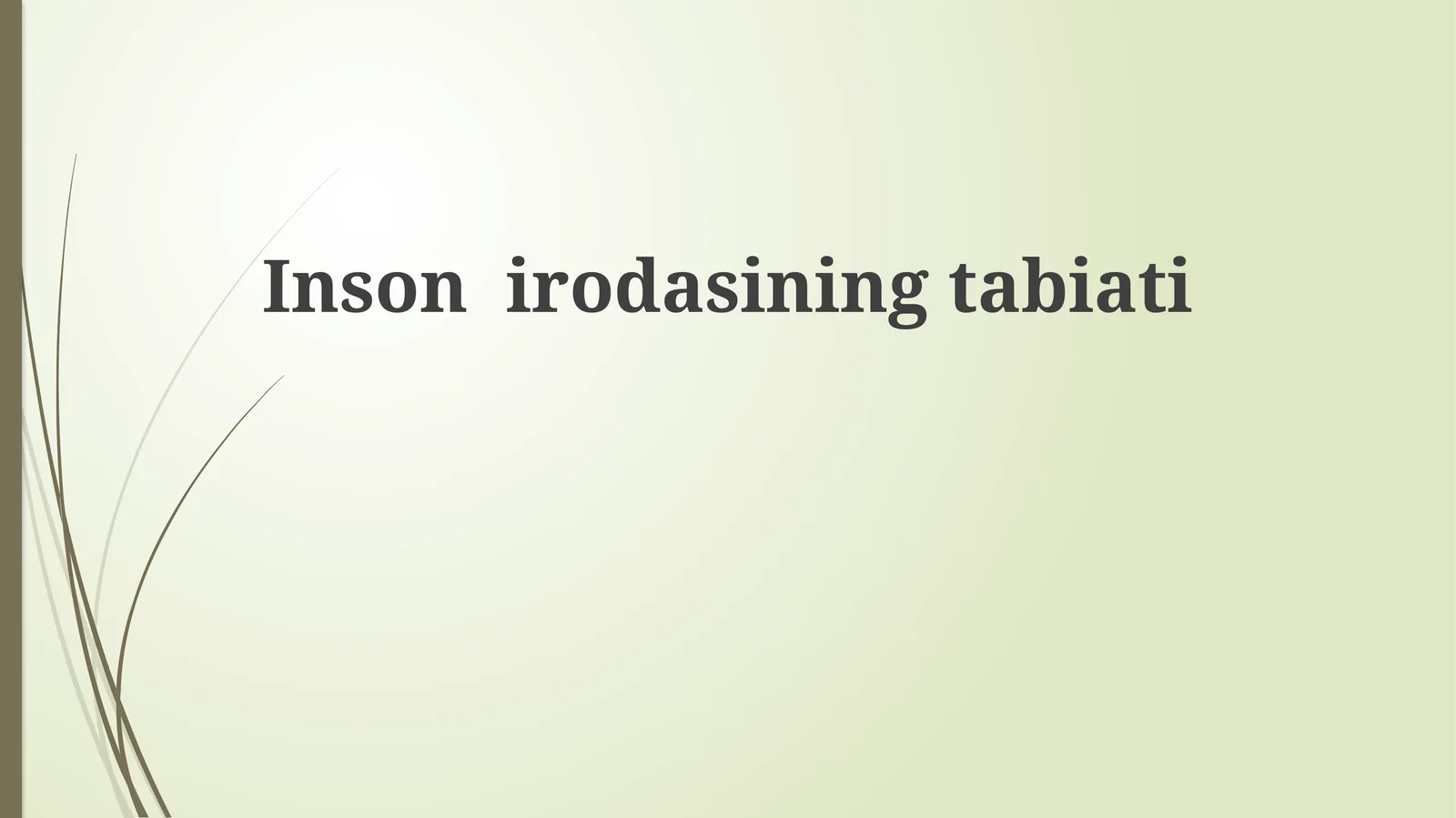 Insonirodasiningtabiati