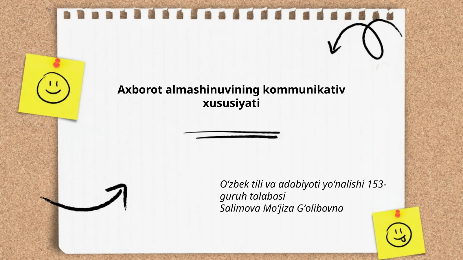 Axborot almashinuvining kommunikativ xususiyati