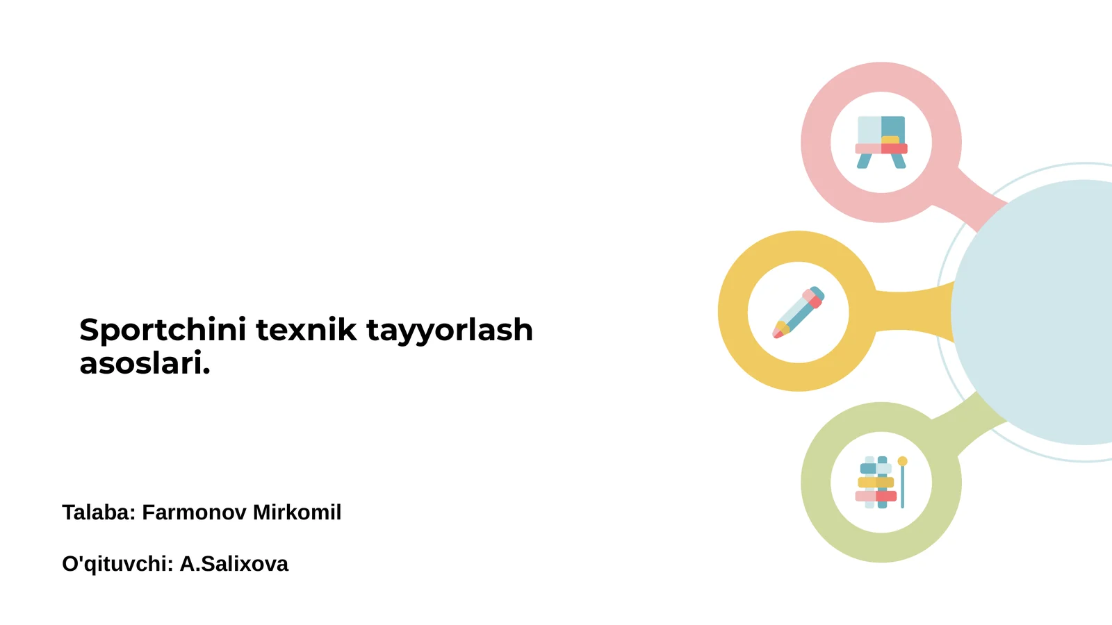 Sportchini texnik tayyorlash asoslari