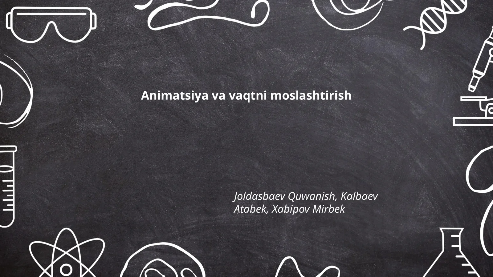 Animatsiya va vaqtni moslashtirish