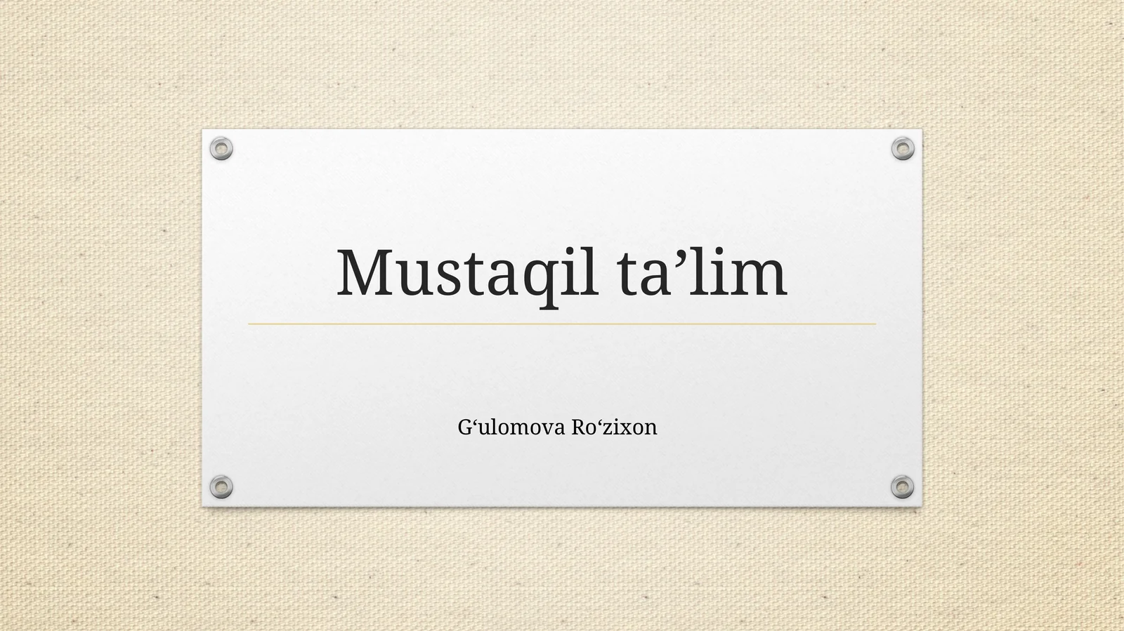 O‘zbekiston Respublikasining ta’lim sohasidagi davlat siyosati mazmuni