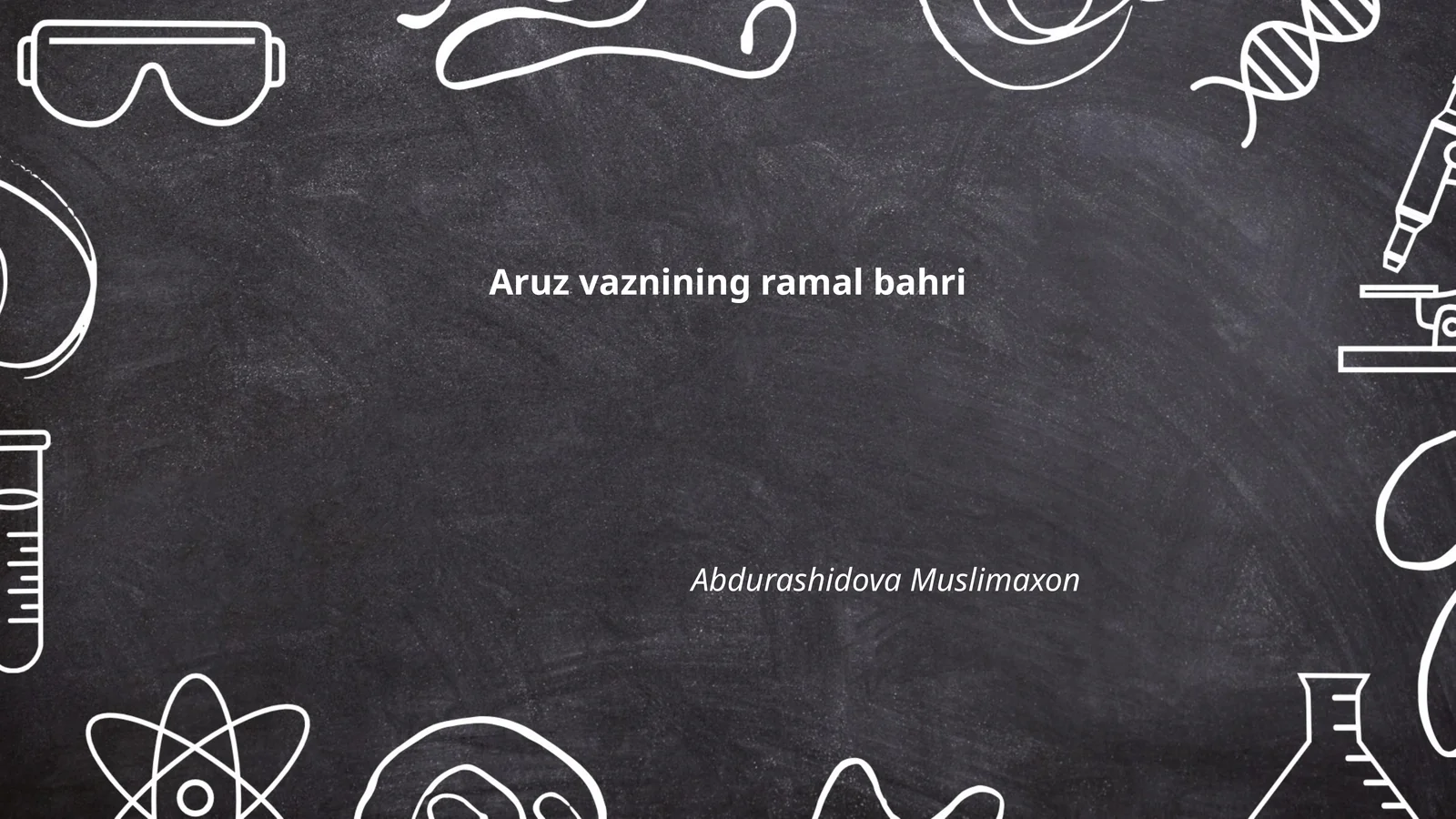 Aruz vaznining ramal bahri