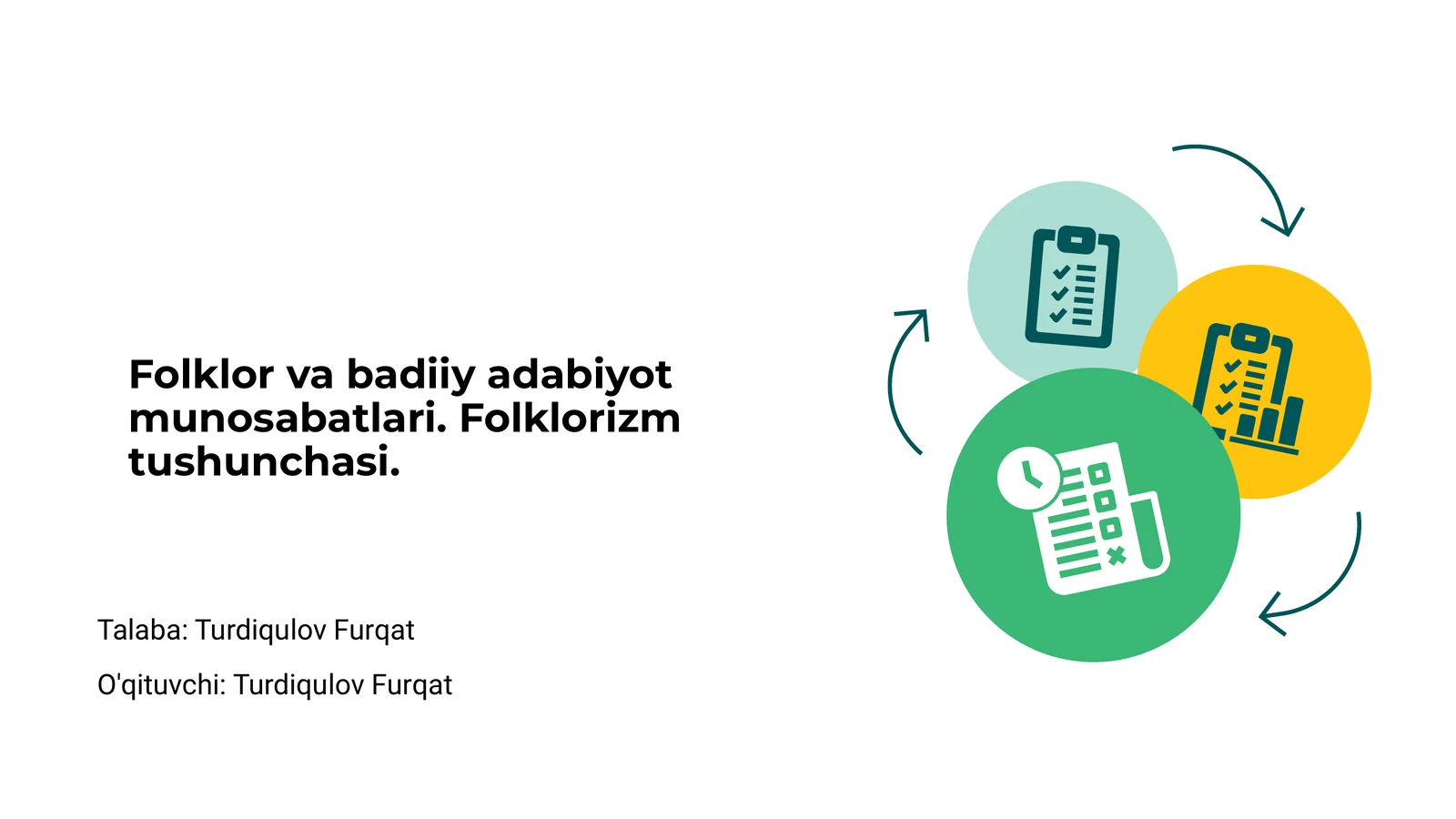 Folklor va badiiy adabiyot munosabatlari