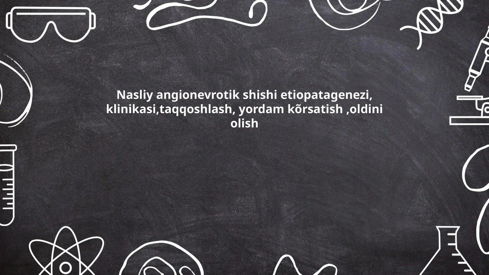 Nasliy angionevrotik shishi etiopatagenezi