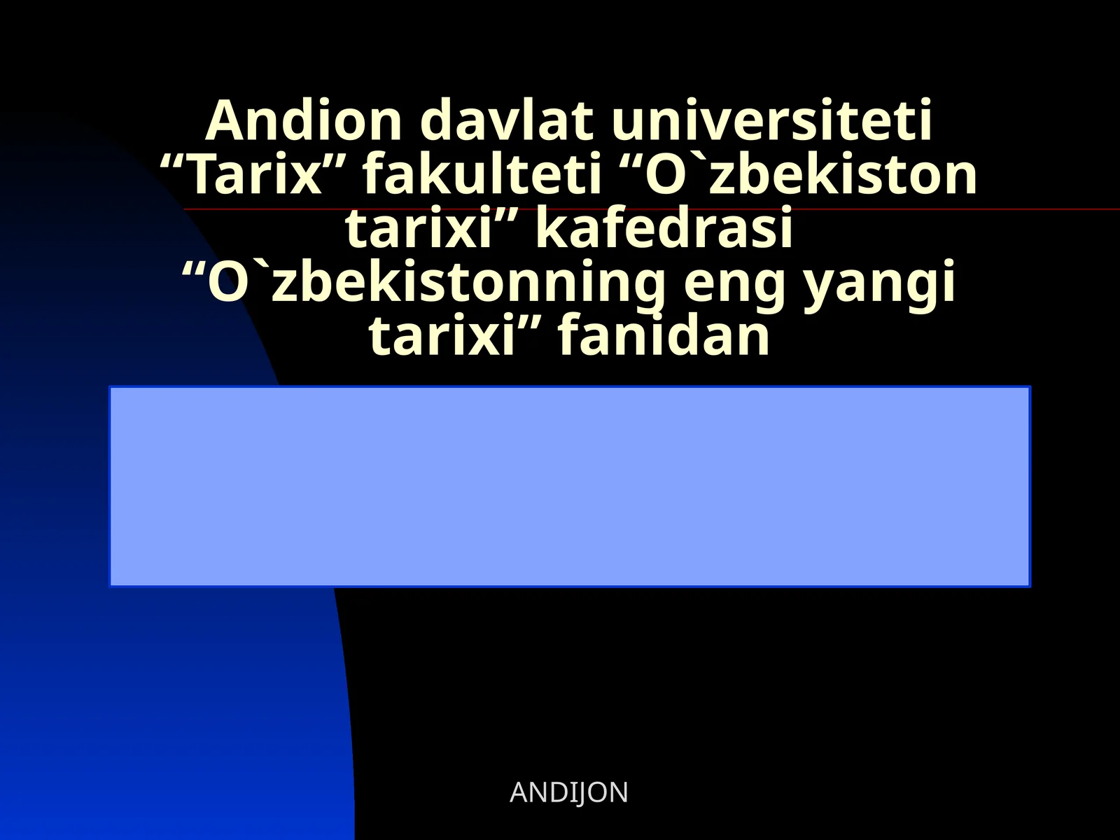 9-mavzu.O‘zbekistonRespublikasidata’limsohasidaamalgaoshirilganislohotlar