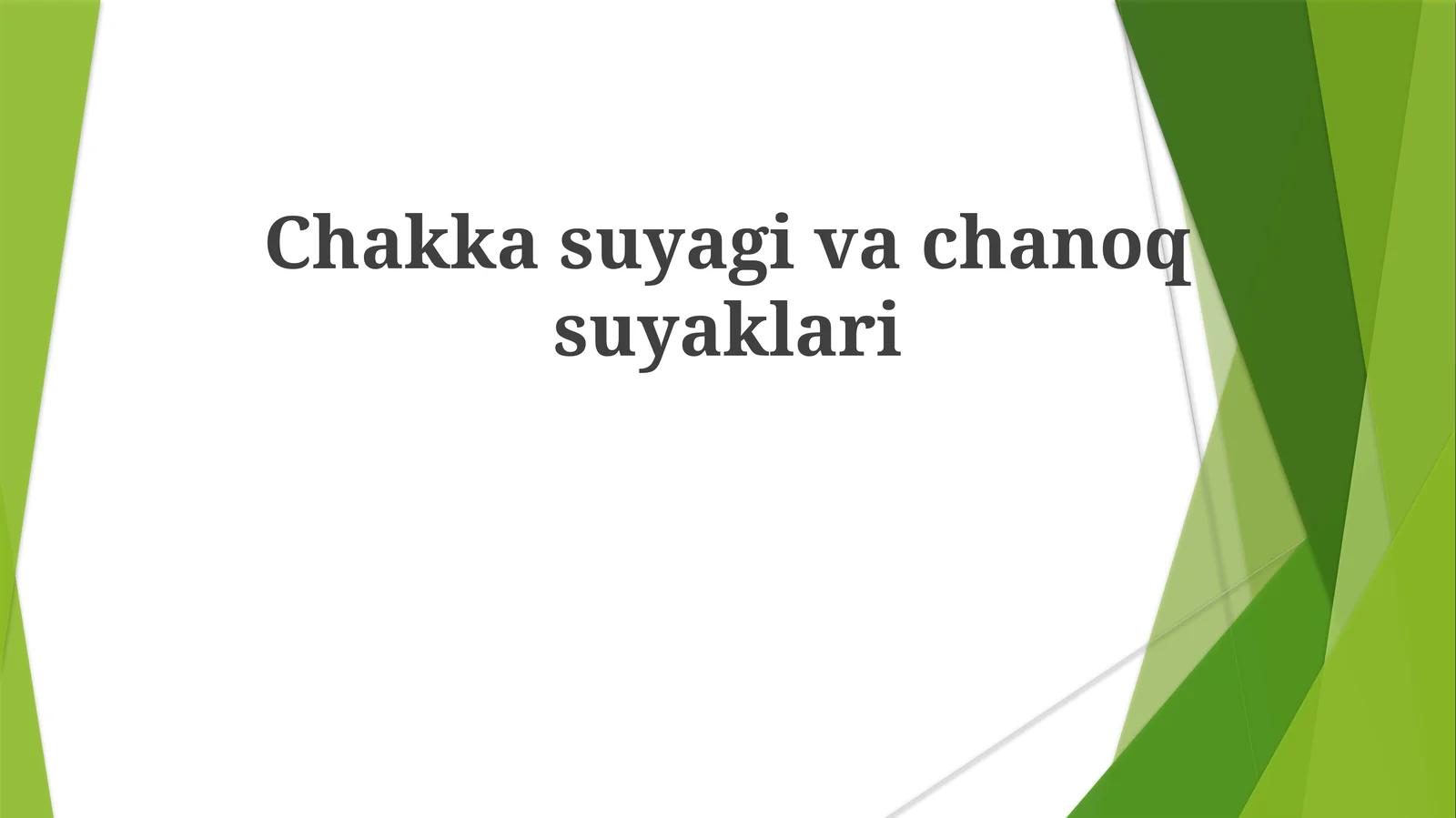 Chakkasuyagivachanoqsuyaklari