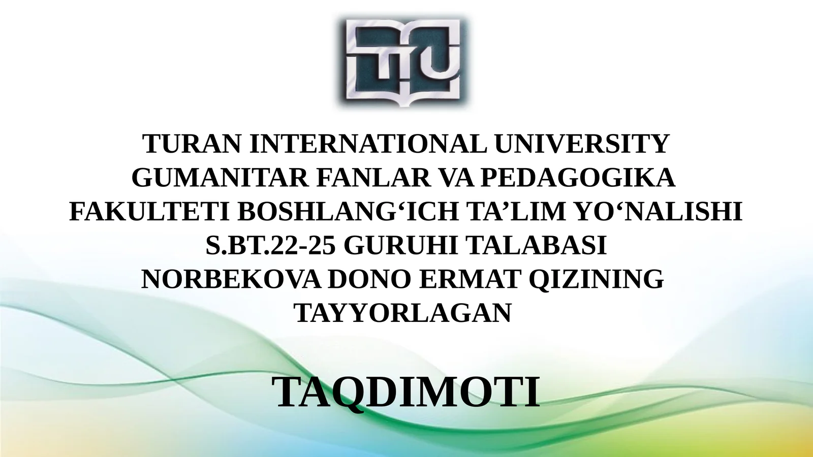 "3-sinf 'Tabiiy fanlar' darsligini tahlil qilish va taqriz yozish"