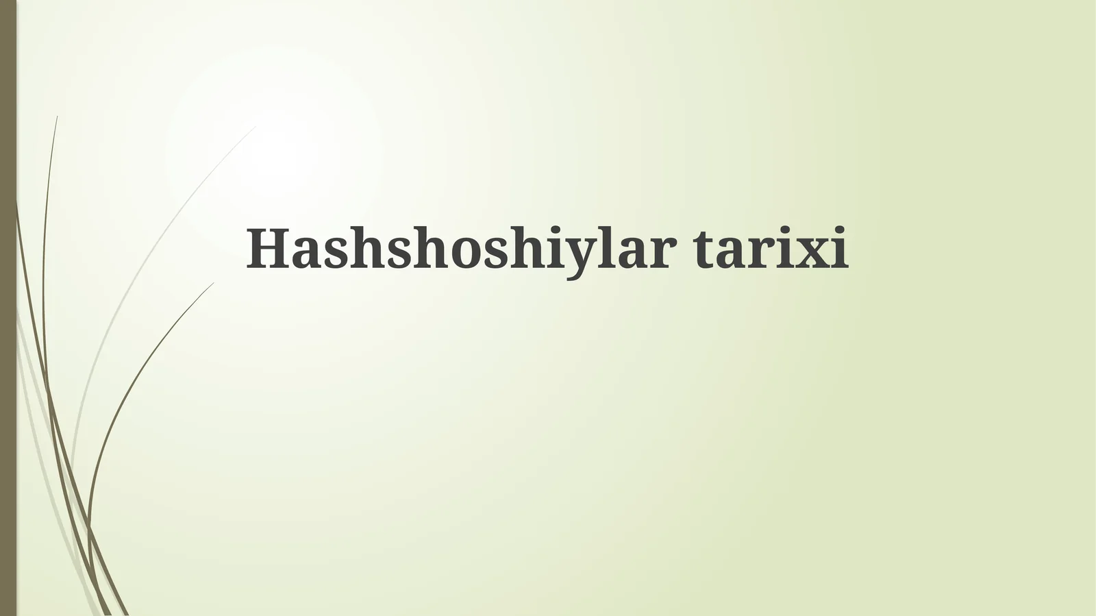 Hashshoshiylartarixi
