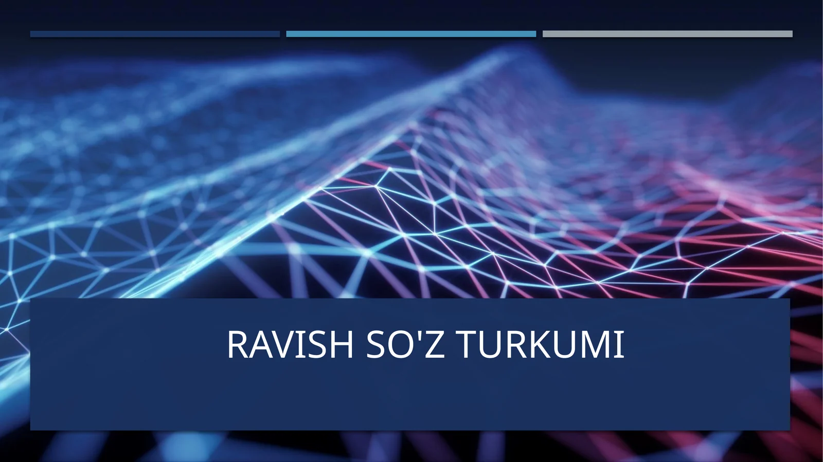 ravish so'z turkumi
