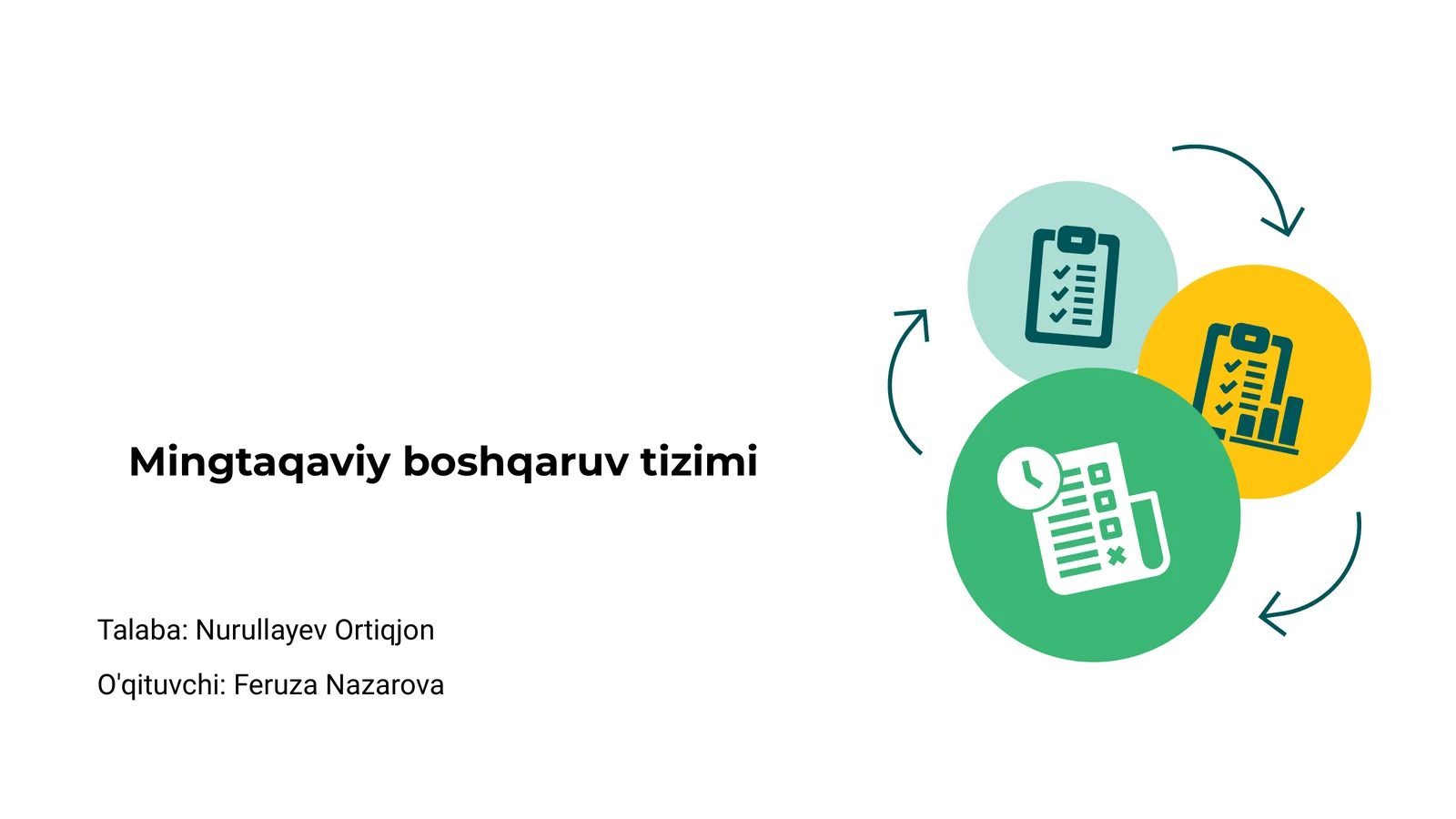 Mingtaqaviy boshqaruv tizimi