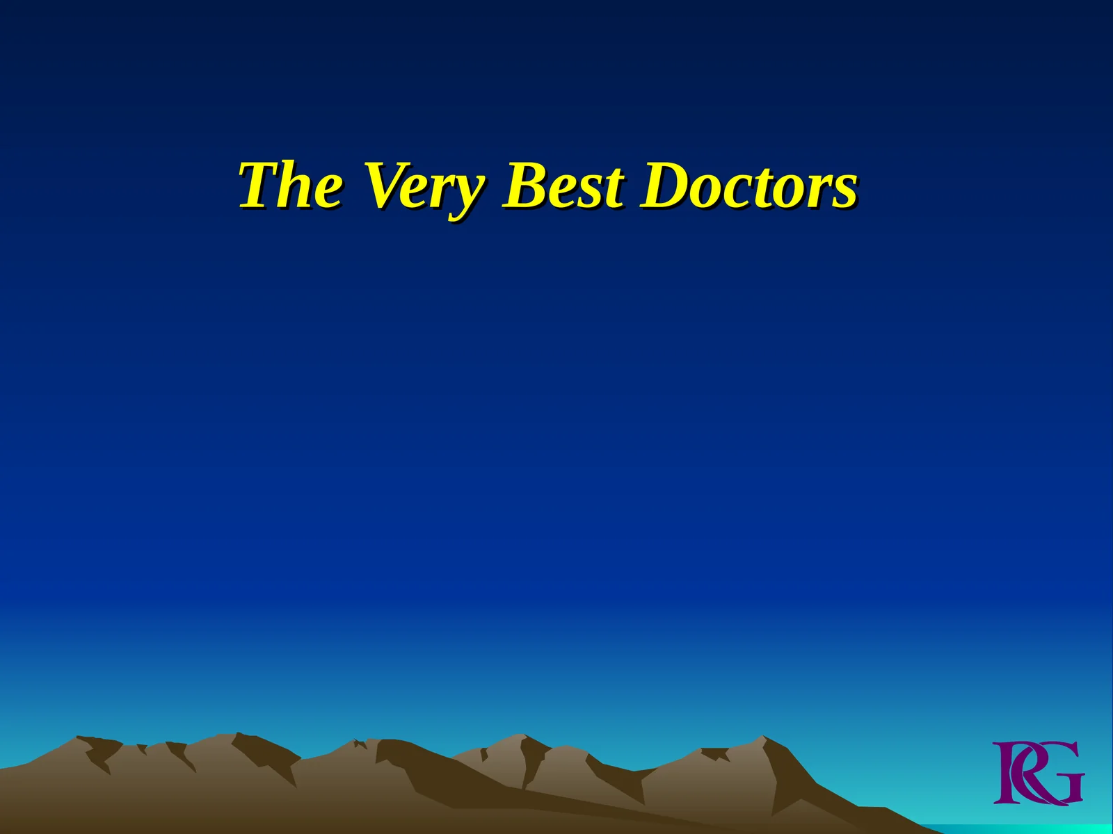 The Very Best Doctors