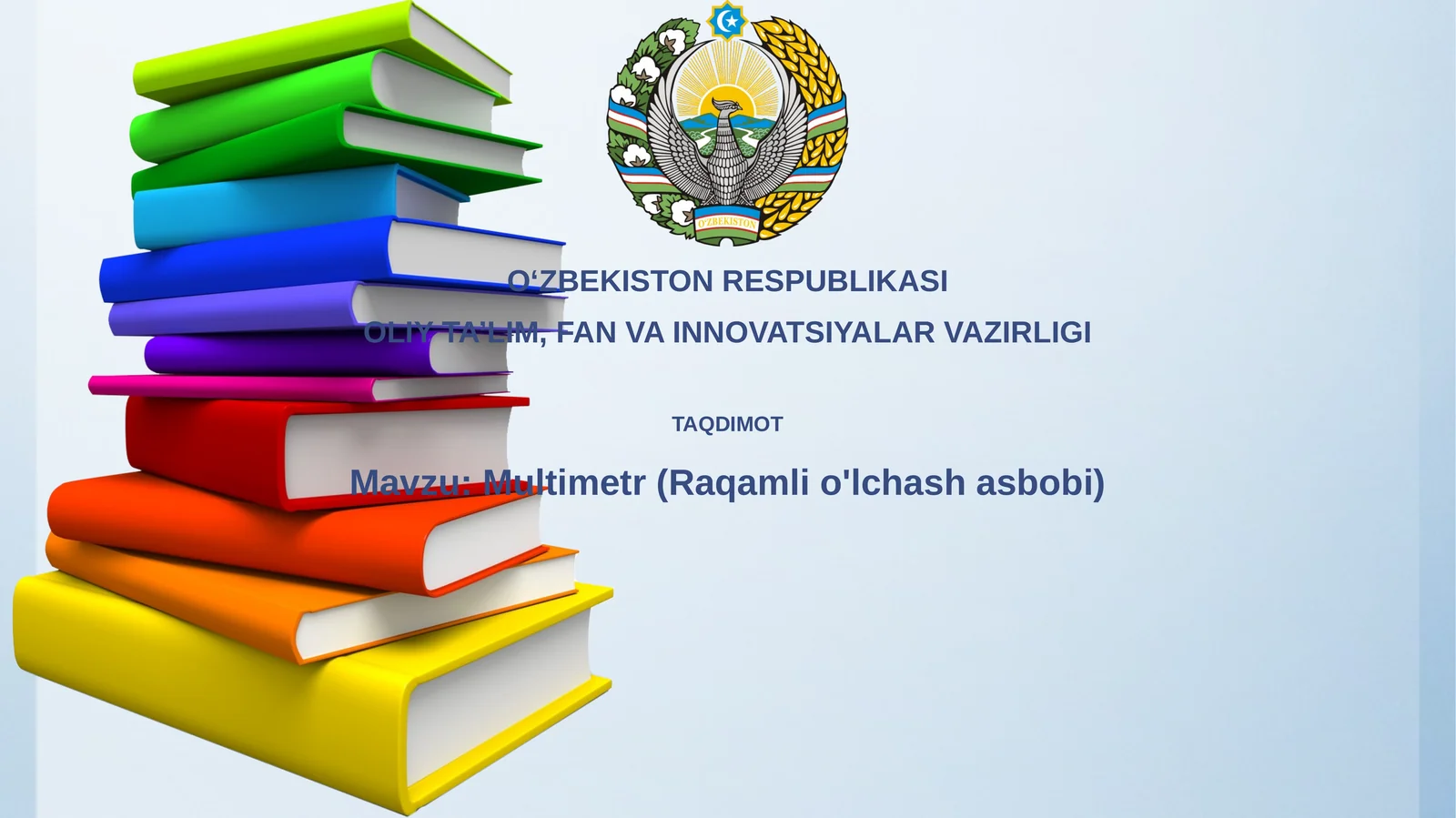 Multimetr(Raqamlio'lchashasbobi)