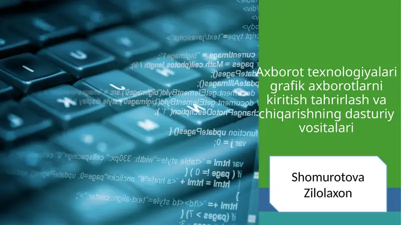 Tarjimon va konvertor dasturlari va ulardan foydalanish