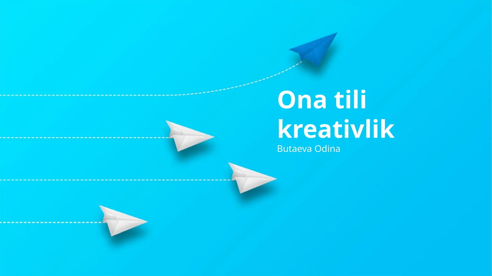 Ona tili kreativlik