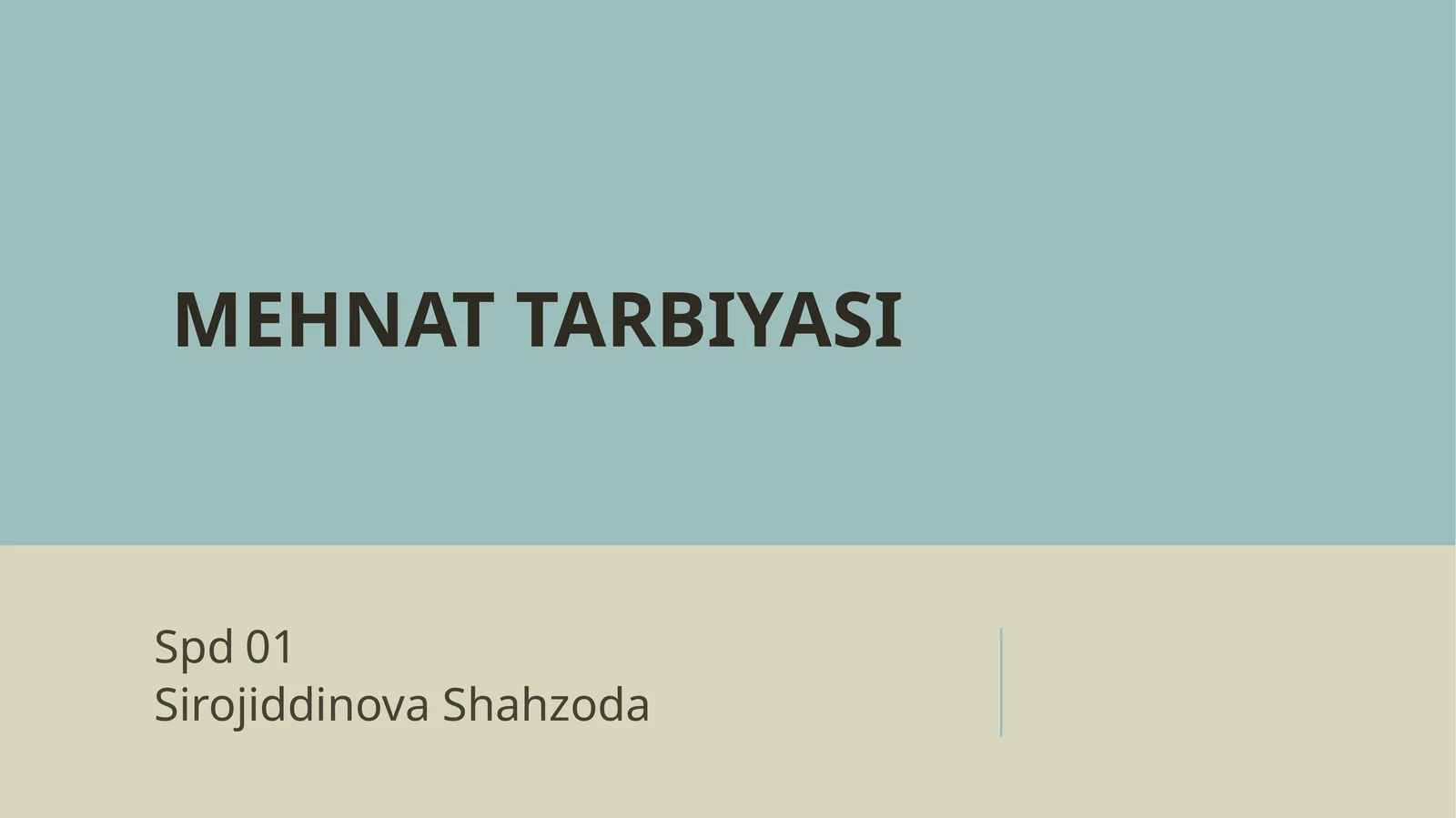 O'QUVCHILARNI ESTETIK TARBIYASI